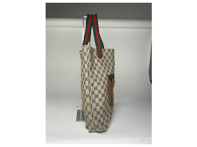 Borsa a mano in pelle grigia Gucci Ophidia Grigio - vista 4