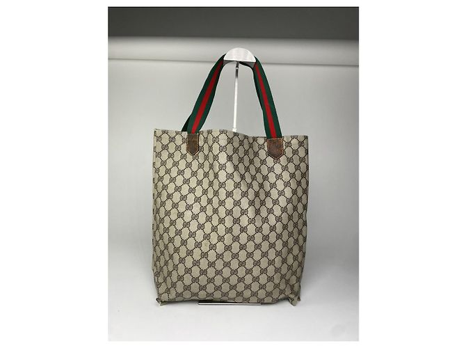 Borsa a mano in pelle grigia Gucci Ophidia Grigio - vista 5