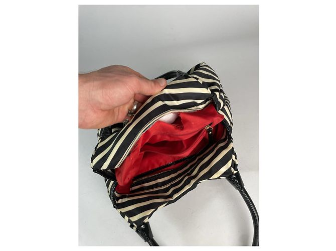 Borsa in cotone nera Kate Spade Nero - vista 4