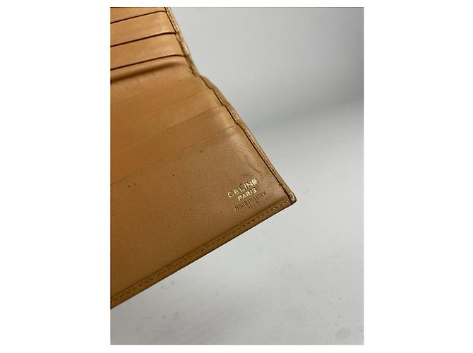 Céline Cartera de cuero marrón Celine Triomphe Castaño - vista 4