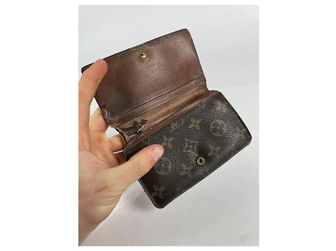 Louis Vuitton Flore braune Lederbörse - Ansicht 4