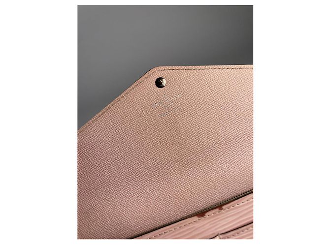 Portafoglio in pelle rosa Louis Vuitton Twist - vista 5