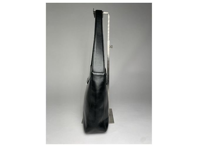 Borsa a tracolla in pelle nera Valentino Garavani Rockstud Hobo Nero - vista 5