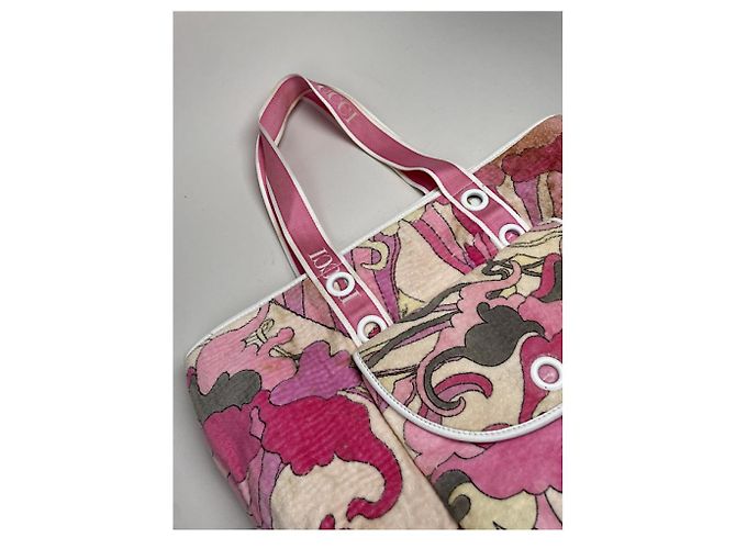 Borsa in lana rosa Emilio Pucci - vista 5