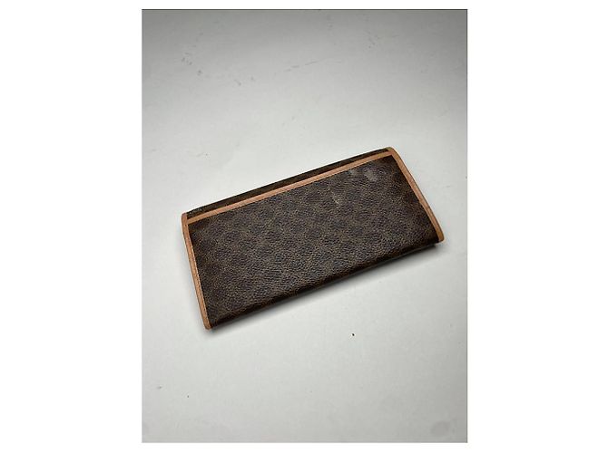 Céline Cartera de cuero marrón Celine Triomphe Castaño - vista 3