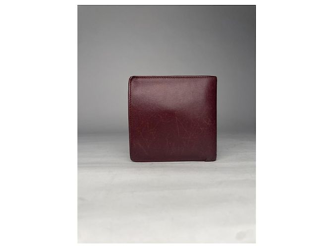 Borsa in pelle bordeaux Cartier Bordò - vista 3