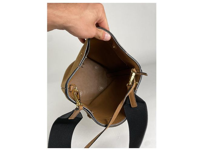 Borsa a mano in pelle marrone Marni - vista 2