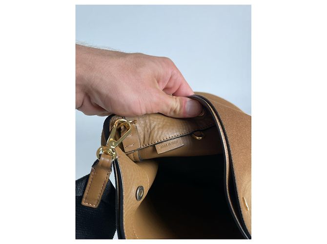 Borsa a mano in pelle marrone Marni - vista 3