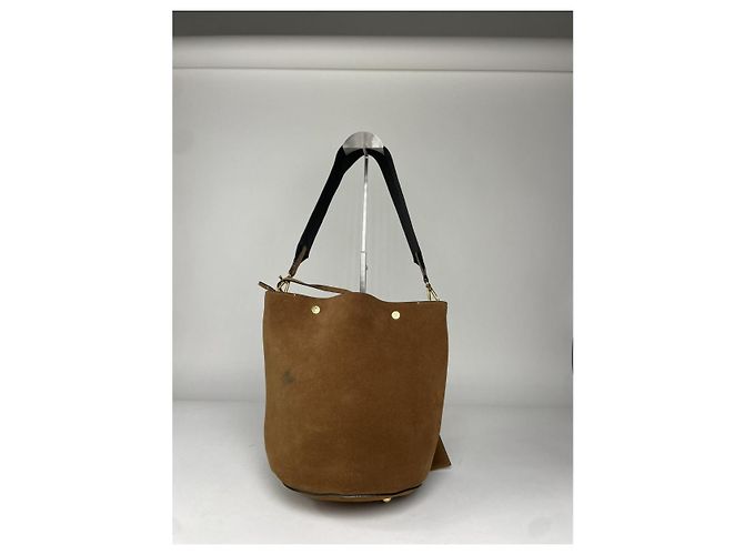 Borsa a mano in pelle marrone Marni - vista 4