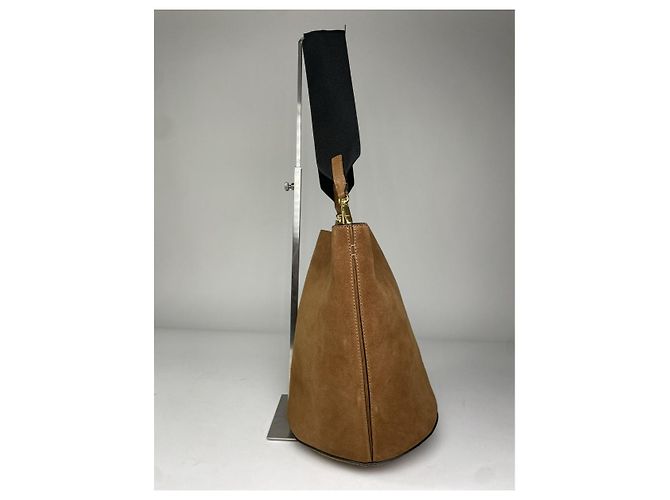 Borsa a mano in pelle marrone Marni - vista 5