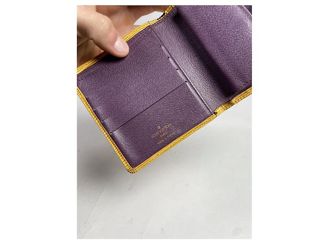Borsa in pelle gialla Louis Vuitton Giallo - vista 4