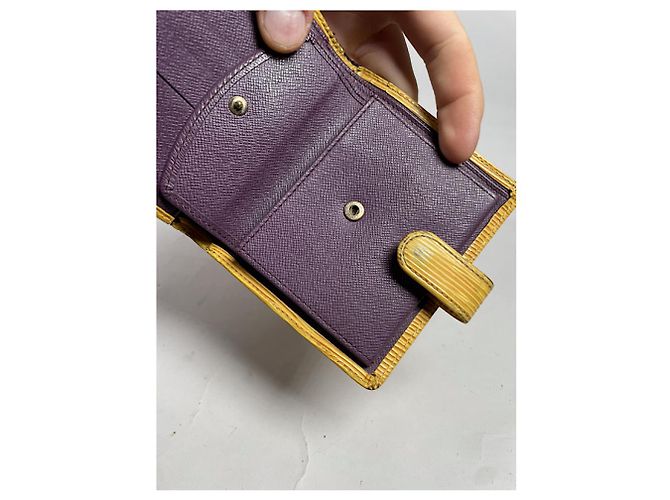 Borsa in pelle gialla Louis Vuitton Giallo - vista 5