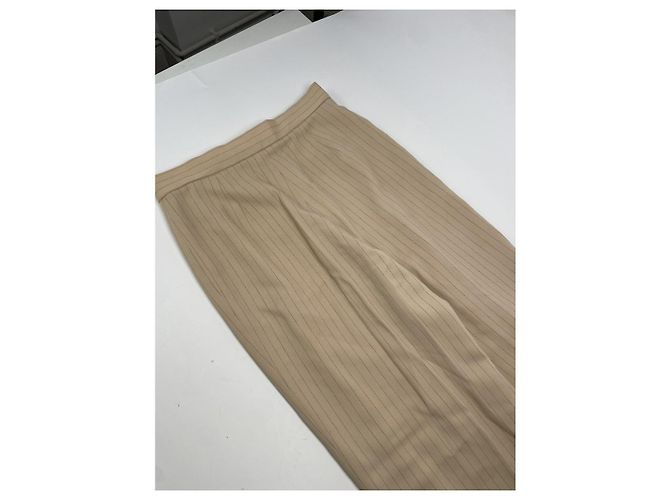 Calça de lã bege Balenciaga - vista 3