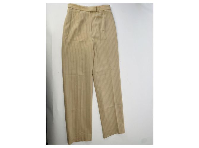 Calça de lã bege Balenciaga - vista 4