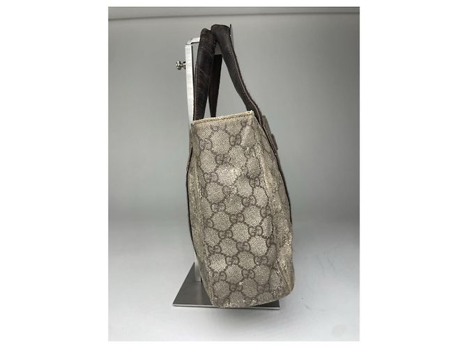 Gucci Ophidia graue Lederhandtasche - Ansicht 4