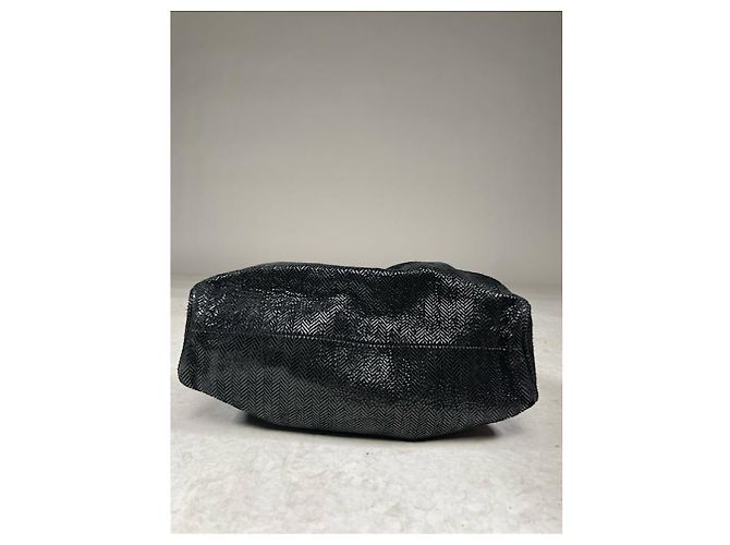 Borsa a mano in pelle nera Giorgio Armani Nero - vista 3