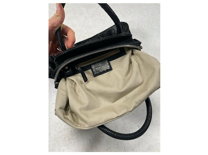 Borsa a mano in pelle nera Giorgio Armani Nero - vista 5