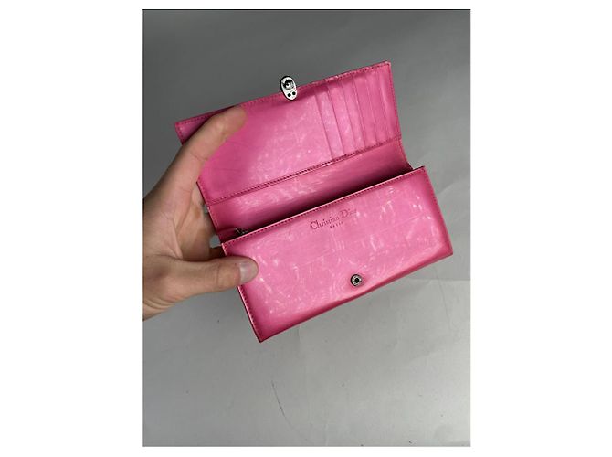 Cartera de piel patentada rosa Lady Dior - vista 4