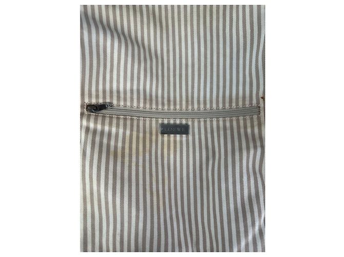 Borsa a mano in pelle marrone Loewe Flamenco - vista 3