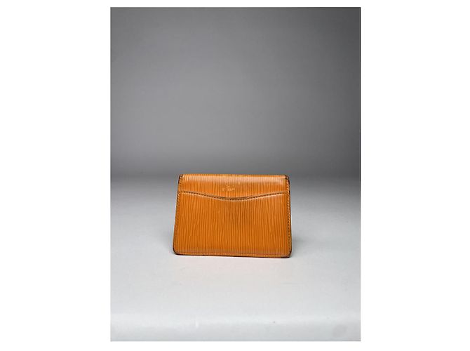 Borsa in pelle arancione Louis Vuitton - vista 3