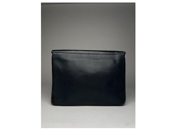 Clutch in pelle nera Burberry Nero - vista 2