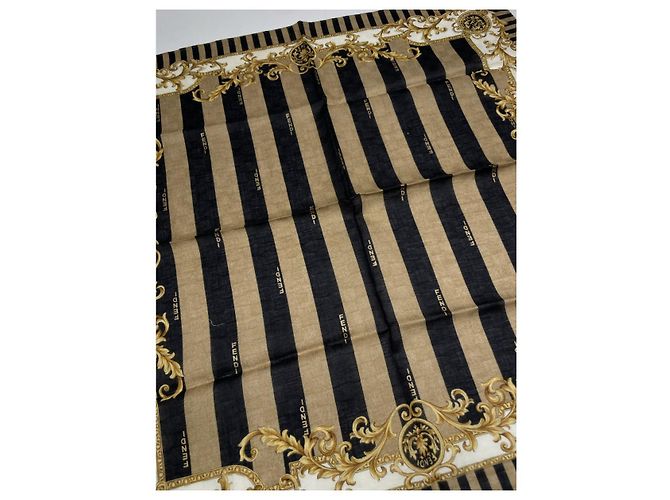 Fendi Brown Silk Scarf - view 3