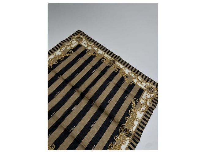 Fendi Brown Silk Scarf - view 4