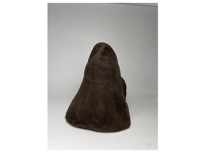 Cappello in pelle marrone Louis Vuitton - vista 5