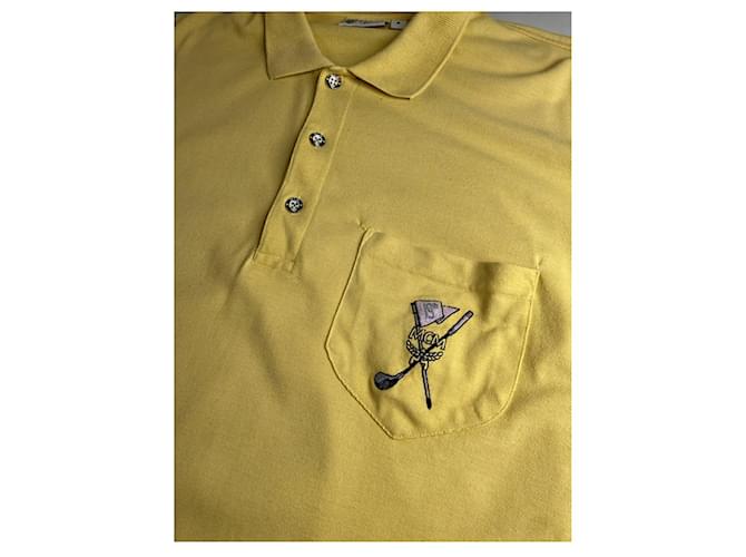 Camisa polo de algodón amarilla MCM Amarillo - vista 2