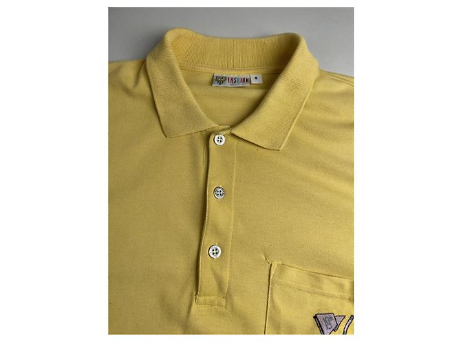 Camisa polo de algodón amarilla MCM Amarillo - vista 4