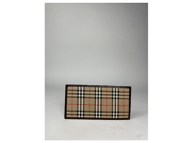 Borsa in pelle beige Burberry - vista 2