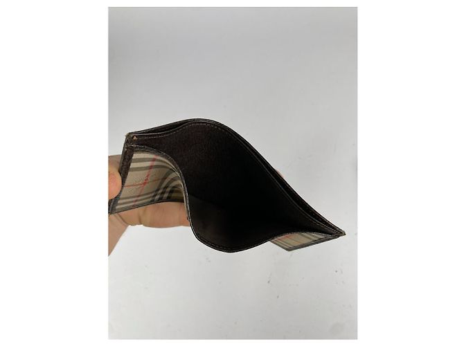 Borsa in pelle beige Burberry - vista 3