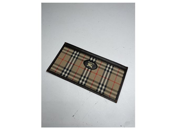 Borsa in pelle beige Burberry - vista 5