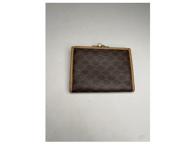 Céline Celine Triomphe Vintage Brown Leather Wallet - view 3