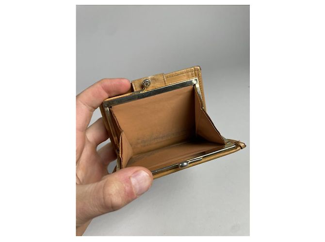 Céline Celine Triomphe Vintage Brown Leather Wallet - view 5