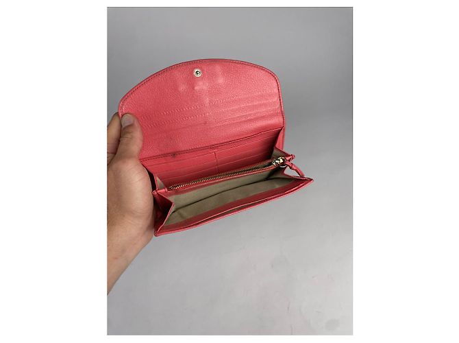 Cartera de cuero rosa Chloé Tess - vista 4