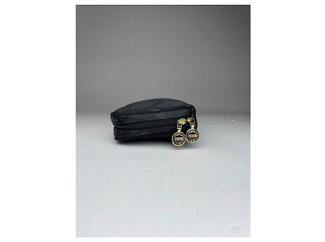 Autre Marque Nicht signierte schwarze Polyester-Clutch - Ansicht 2