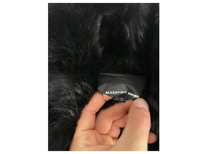 Schwarze Lederjacke von Alexander Wang - Ansicht 3