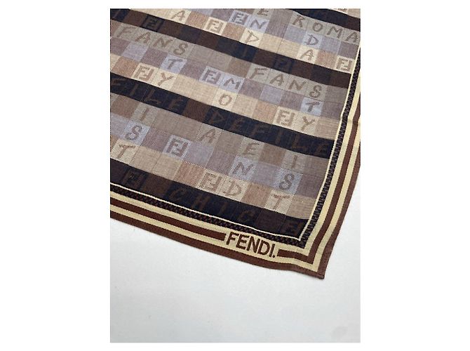 Foulard in seta viola Fendi Porpora - vista 2