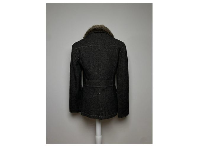 Abrigo trench de algodón antracita Kensington de Burberry Gris antracita - vista 4