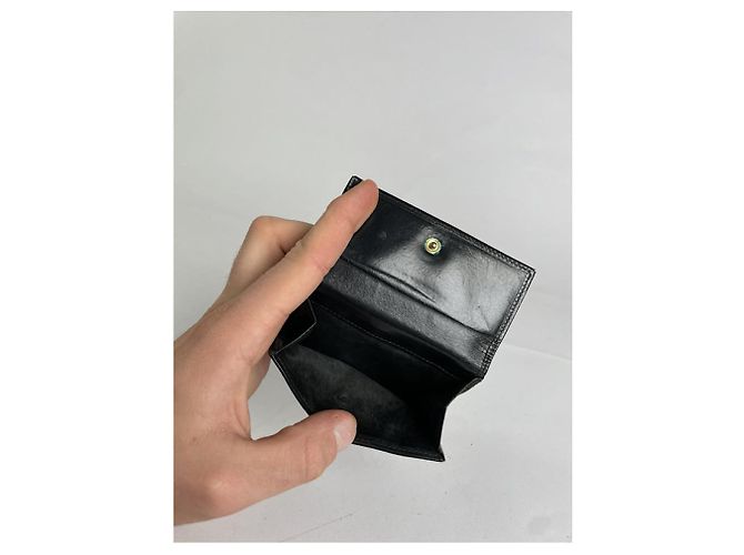 Céline Celine Triomphe schwarze Lederbörse - Ansicht 3