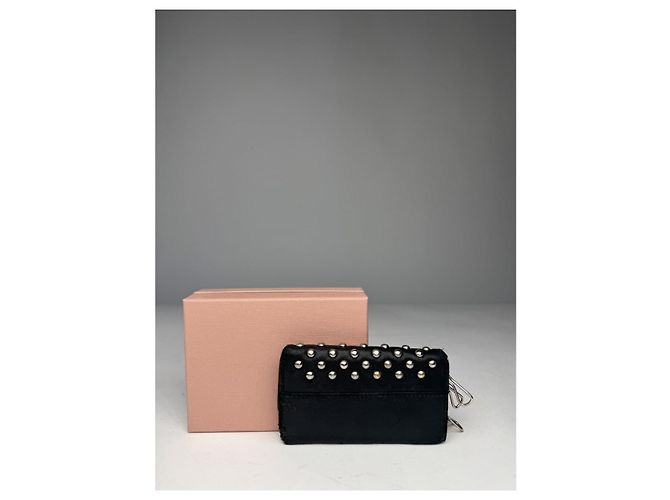 Borsa in pelle nera Miu Miu Nero - vista 2