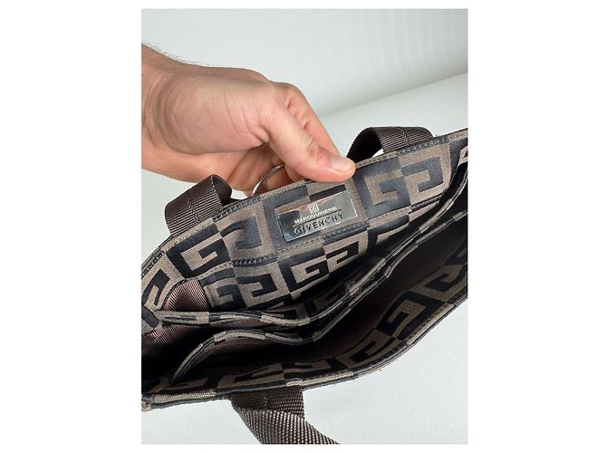 Bolso de mano de algodón marrón Givenchy 4G Castaño - vista 4