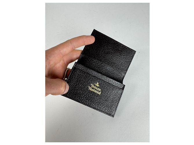 Borsa in pelle nera Vivienne Westwood Nero - vista 5