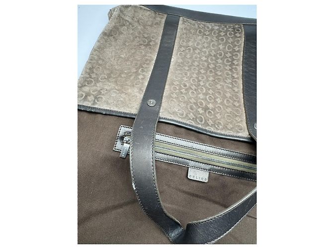 Céline Borsa a mano in pelle marrone Celine Big Bag - vista 3