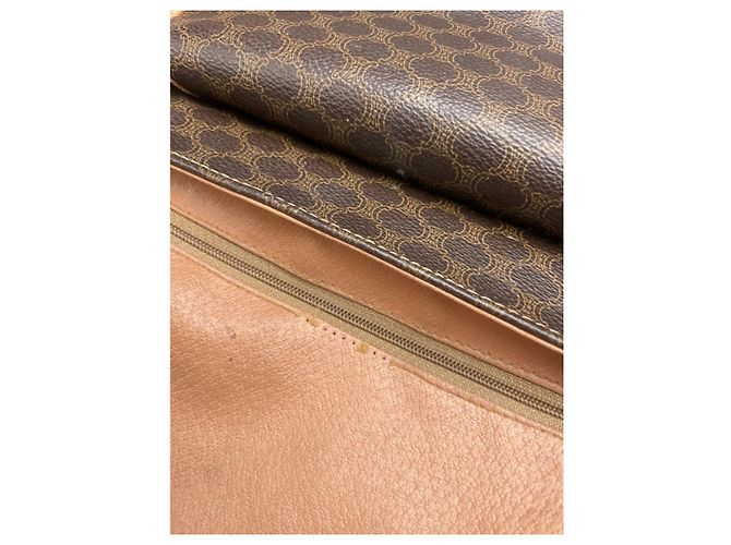 Céline Borsa a mano in pelle marrone Celine Triomphe - vista 3