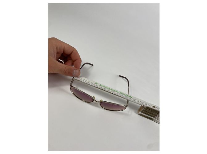 Céline Celine rosa Metallsonnenbrille Pink - Ansicht 4