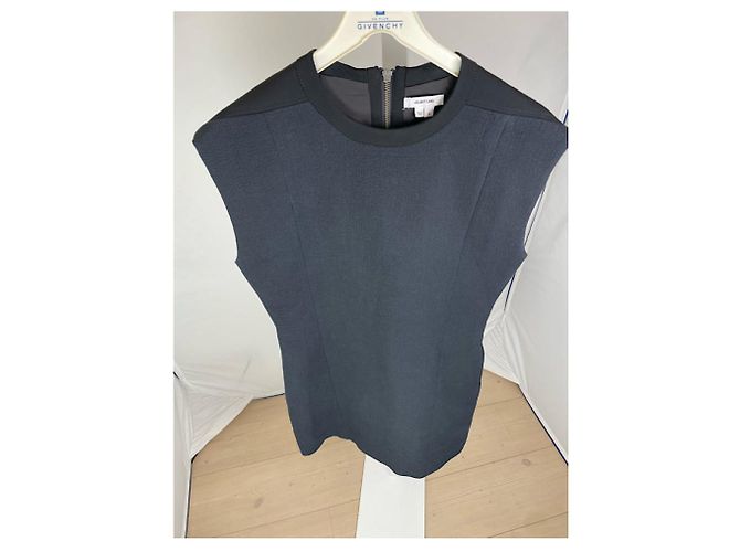Abito in lana blu navy Helmut Lang - vista 3