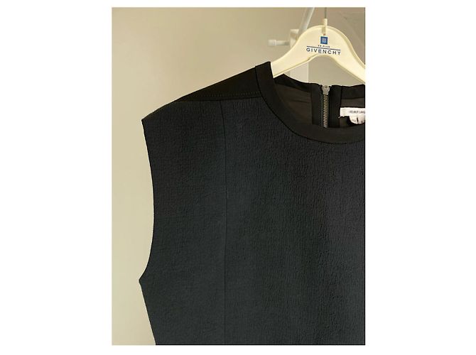 Abito in lana blu navy Helmut Lang - vista 4