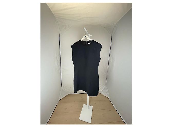 Abito in lana blu navy Helmut Lang - vista 5